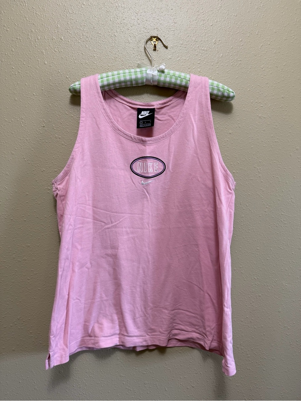Nike Pink Sleeveless Logo Tank Top